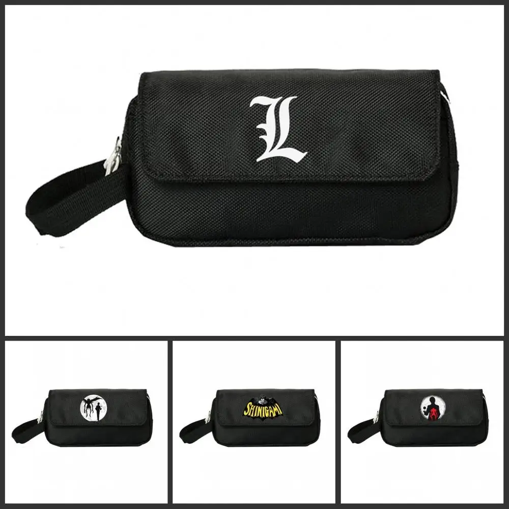 

Death Note Pencill Case Women Cosmetic Cases Makeup Bag Child Girls student Double pencill Bag Handbag gift