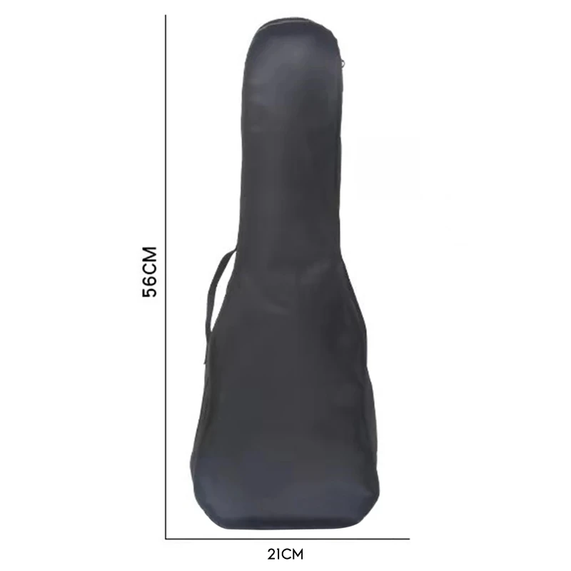 

21 Inch Black Thicken Ukulele Bag Guitar Waterproof Portable Piano Bag Soft Case Monolayer Bag Single Shoulder Backpack