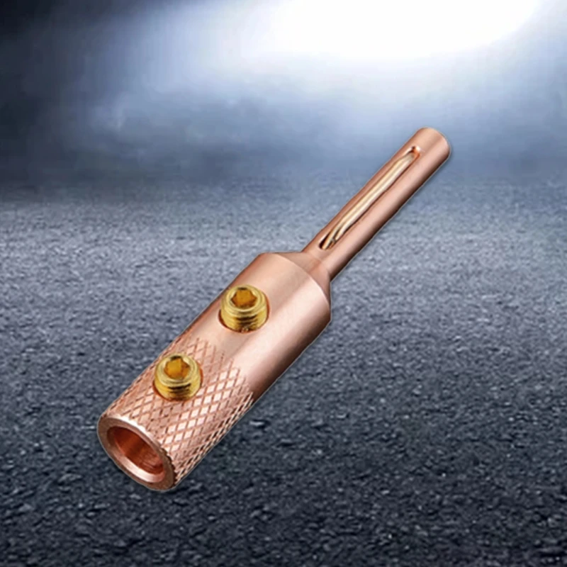 

Pure Copper Banana Plugs Screw Locking Banana Plug Audio Speaker Cable Wire Screw Plugs Connectors Pure Copper Screw