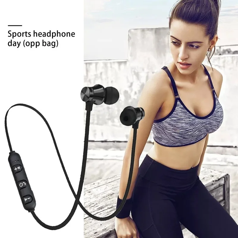 

Magnetic Wireless bluetooth Earphone XT11 music headset Phone Neckband sport Earbuds Earphone with Mic For iPhone Samsung Xiaomi