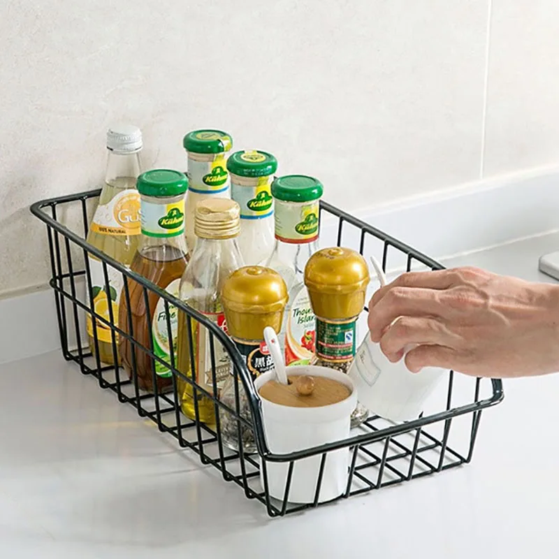 Металлическая проволочная корзина для хранения Baffect кухни холодильника шкафа