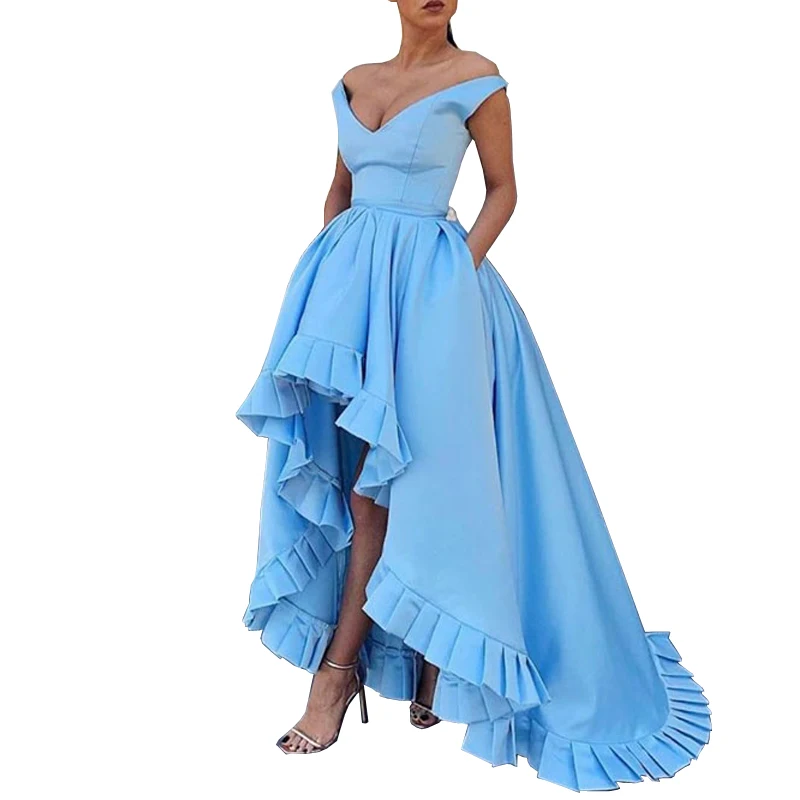 Элегантные Выпускные платья с V образным вырезом 2020 длинное платье открытыми