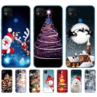 Чехлы для xiaomi redmi 9C, ТПУ, силикон, чехол для телефона redmi 9C 6,53 дюйма, бампер, Чехлы, зима, снег, Рождество, счастливый новый год