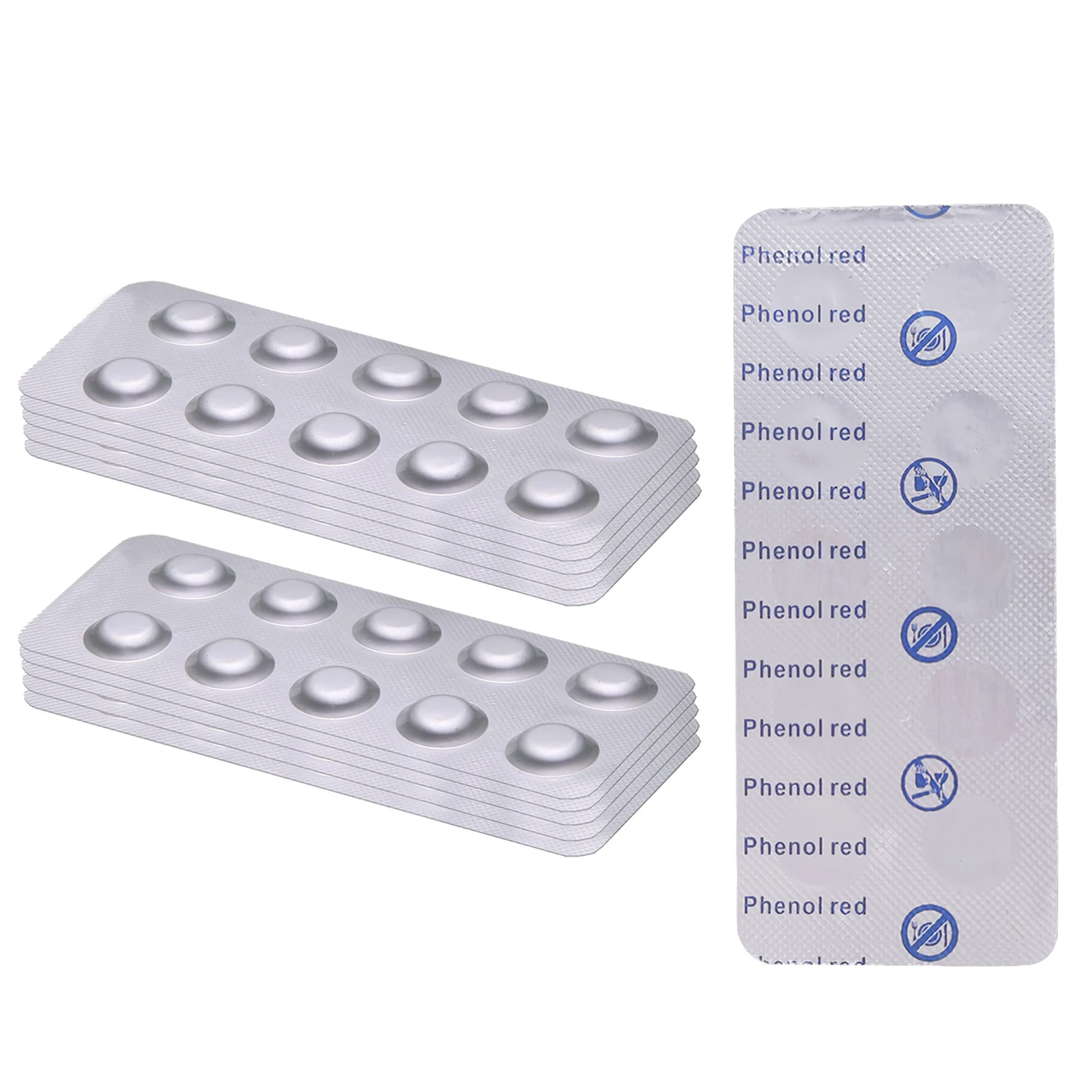 

100PCS Pool Tester Kit For PH Value Water Quality Test Tablets PH Value Phenol Red Test Tablets Chlorine Swimming Pool enjoyable