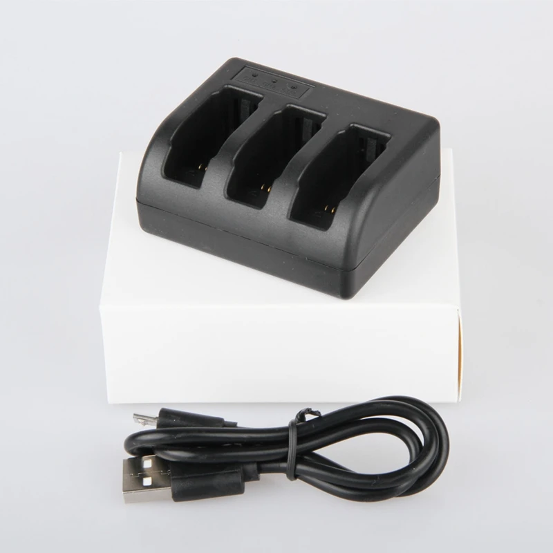 220MAh AHDBT-501Battery and Three Port Battery Charger for Hero 5 6 7 Black Go Pro Action Camera Accessory | Электроника
