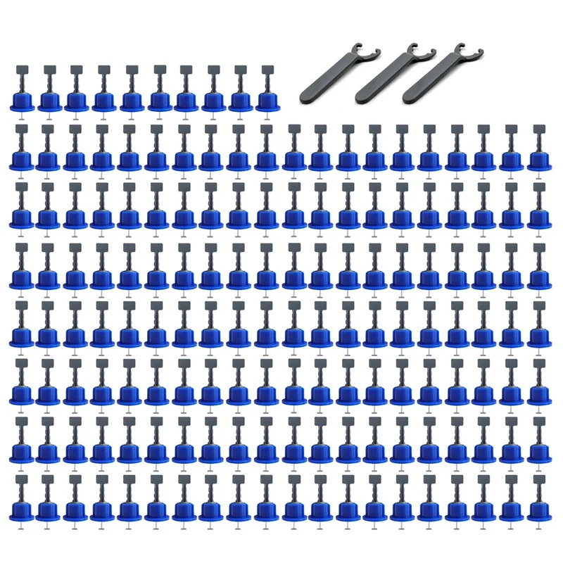 

Flat Ceramic Floor Wall Construction Tools Reusable Tile Leveling System Kittile Leveling System Kit for Tile-150Pcs