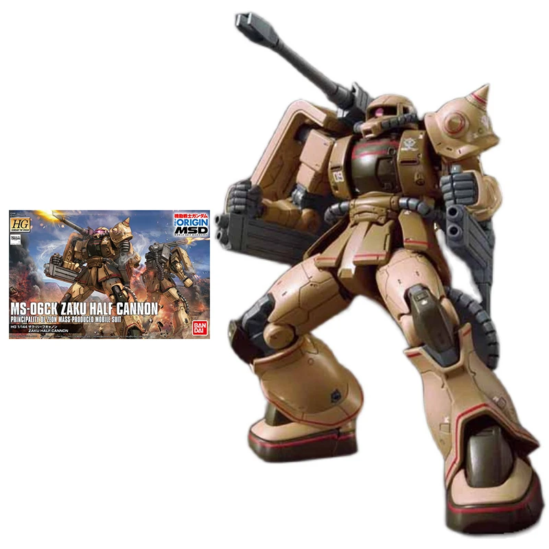 

Bandai Gundam Model Kit Anime Figure HG GTO MS-06CK Zaku Half Cannon Genuine Gunpla Model Action Toy Figure Toys for Children