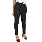 Женские брюки с высокой талией, повседневные брюки с эластичной резинкой на талии, женские летние брюки большого размера, модель #606, 2019
