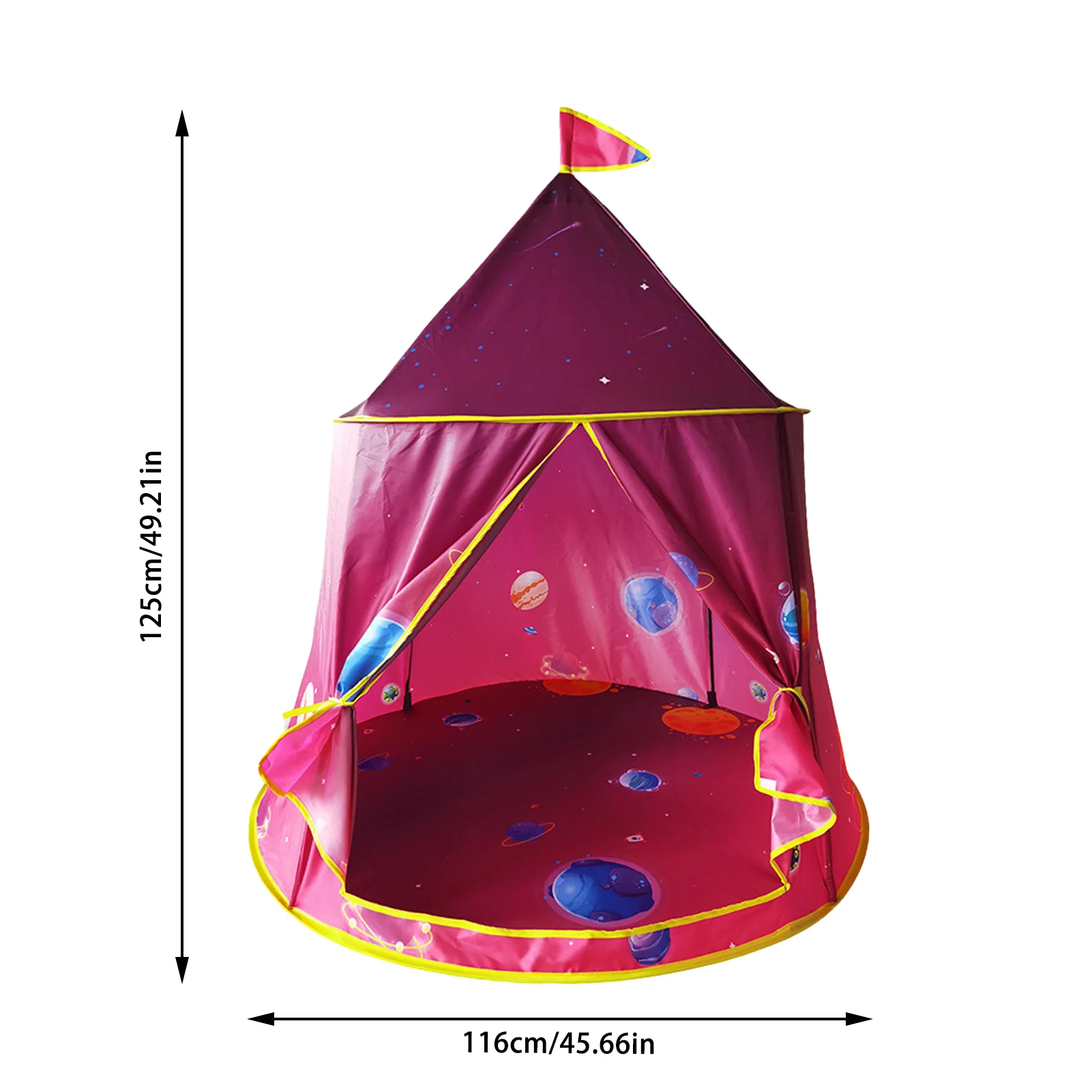 

Space World Play Tent Playhouse Privacy Yurt Tent Indoor Outdoor Crawling Dollhouse Foldable Children's Play Crawling Yurt Tent