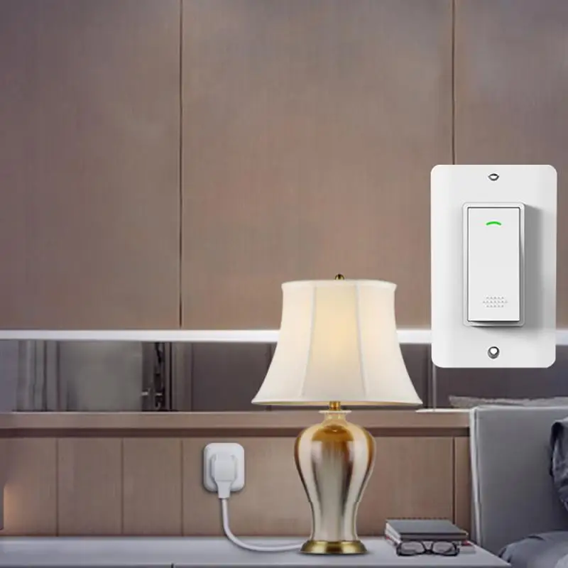 

US standard Wifi Smart Light Switch Glass Screen Touch Amazon APP Remote Control App timer 10A Sharing Control Smart Switch