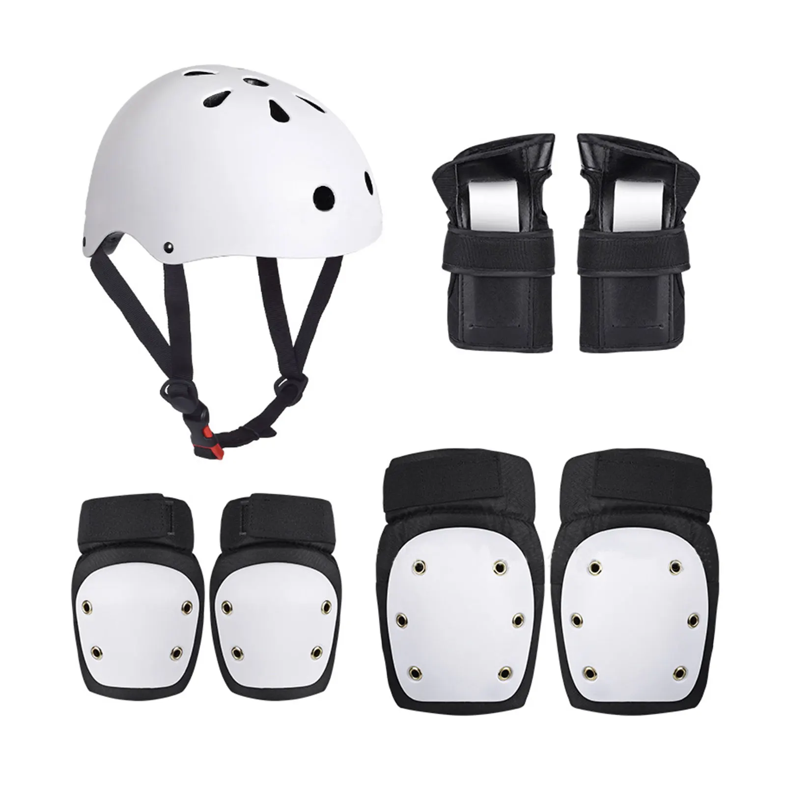 

7pcs Kids Adults Helmet Knee Elbow Pads Wrist Guard Sports Protective Gear Cycling Scooter Skateboard Safety Set