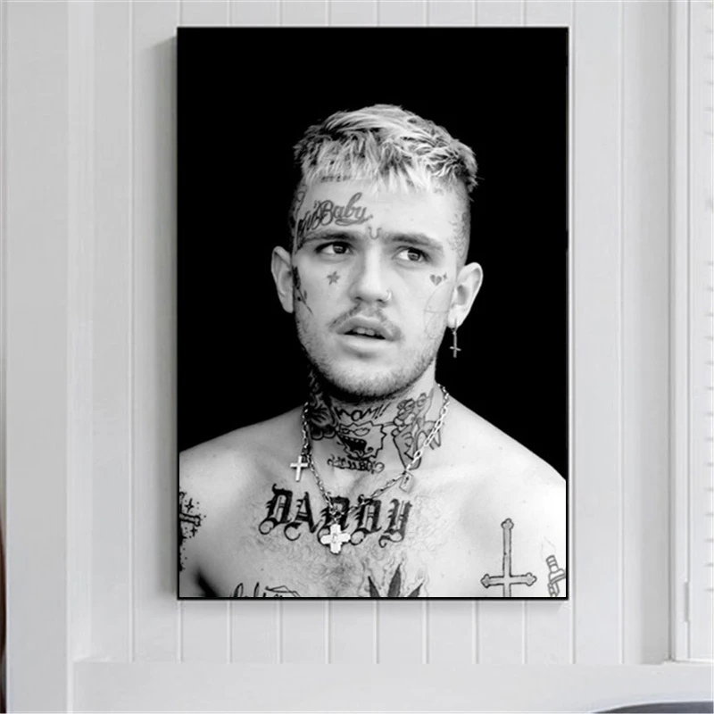 

Lil Peep Music Rapper Canvas Painting Poster Print Wall Art Pictures Cuadros for Living Room Bedroom Decoration No Frame