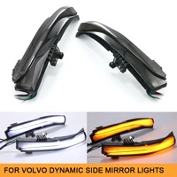 2x dynamic amber white side rearview mirror light turn signal lamp for volvo v40 v60 v70 s60 s80 xc60 car indicator