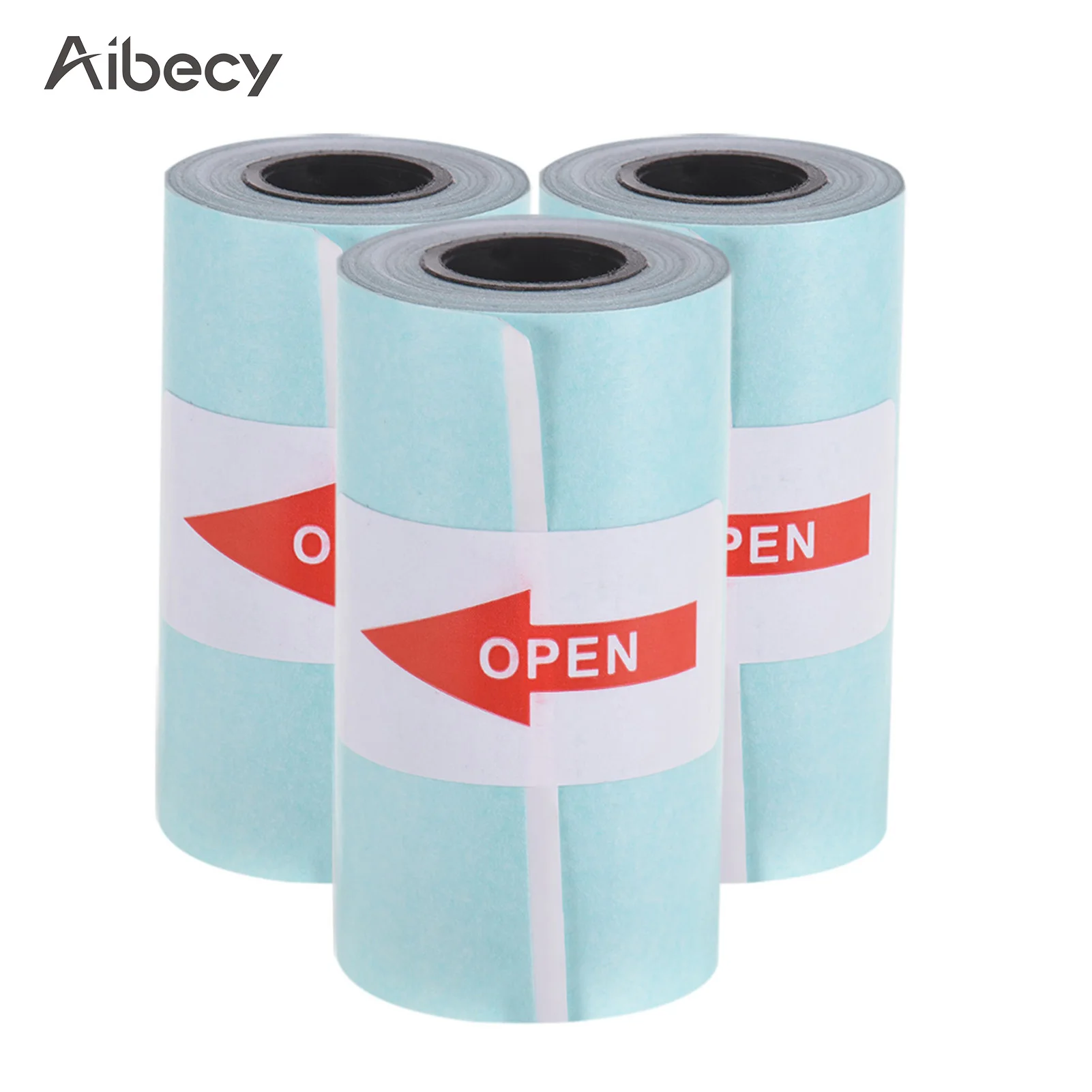 

Aibecy печать наклеек бумага рулон прямой термобумаги с самоклеящейся 57*30 мм для PeriPage A6 карманный термопринтер