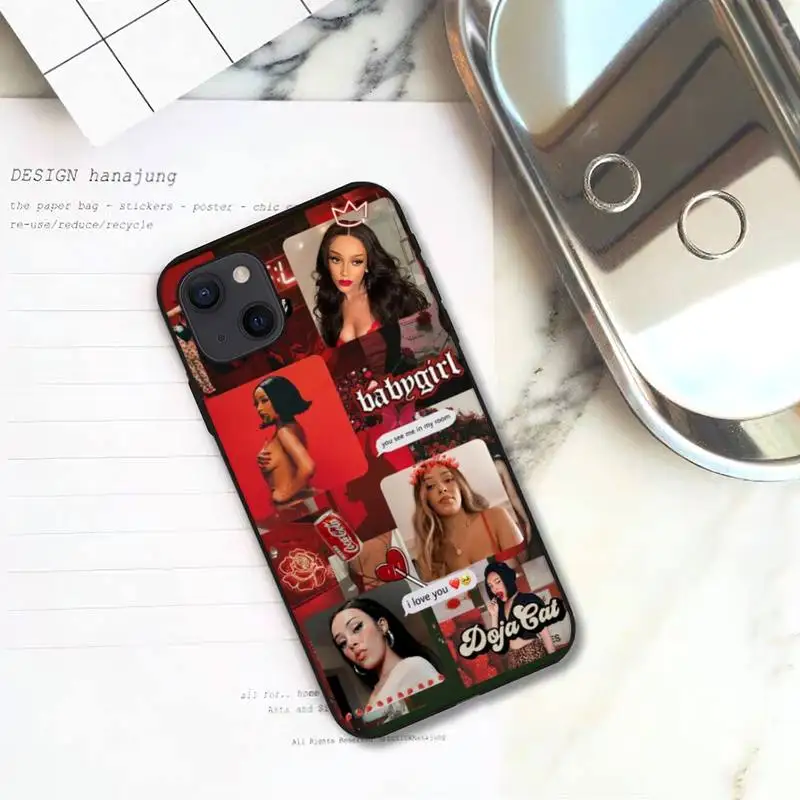 Чехол для телефона RUICHI Hot Singer doja cat iPhone 11 12 Mini 13 Pro XS Max X 8 7 6s Plus 5 SE XR | Мобильные