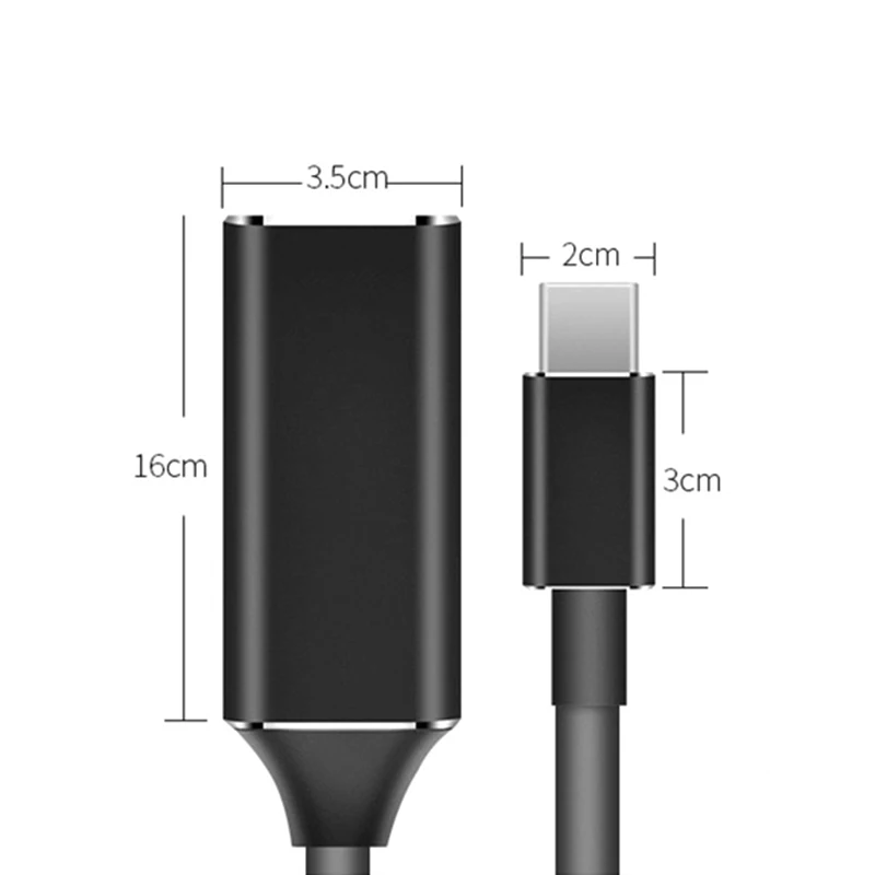 Кабель-адаптер 4k Type-C на HDTV USB 3 1 Type C папа 0 мама Дата-кабель конвертер для MacBook Pro ПК