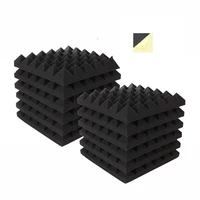 12pcs 300x300x50mm acoustic foam soundproof absorption treatment panel sound proofing studio protective sponge sealing strip