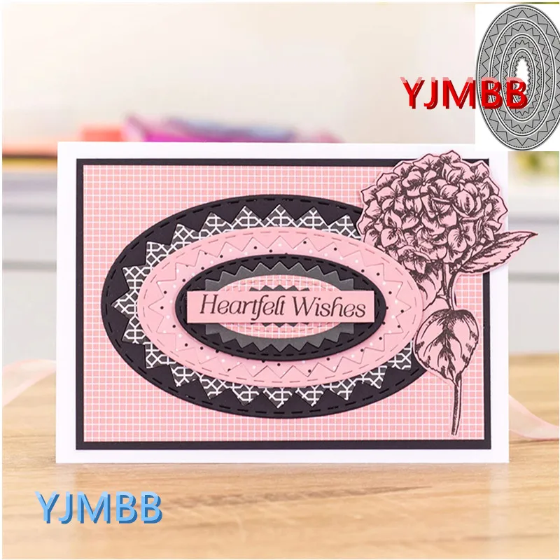 

YJMBB New Different Shapes Of Zigzag Frames #8 Metal Cutting Mould Scrapbook Album Paper DIY Card Craft Embossing Die Cutting