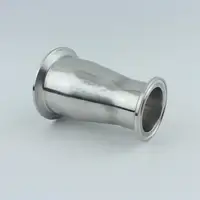 57mm 2.25" to 38mm 1.5" Pipe OD 2.5" to 1.5" Tri Clamp Reducer SUS 316L Stainless Sanitary Pipe Fitting Homebrew