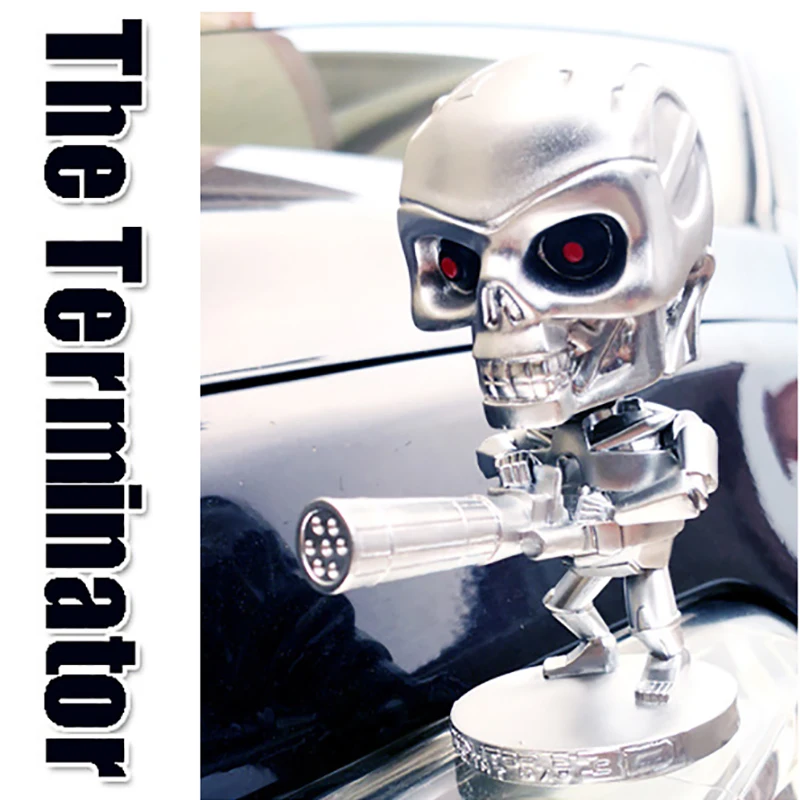 Автомобильные Игрушки для приборной панели череп боец украшение автомобиля Авто