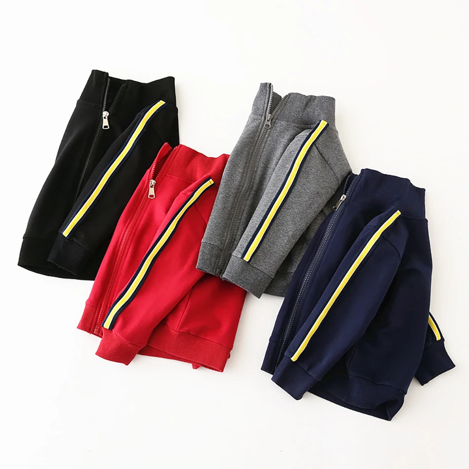 Зимняя модная спортивная однотонная теплая флисовая толстовка для мальчиков и