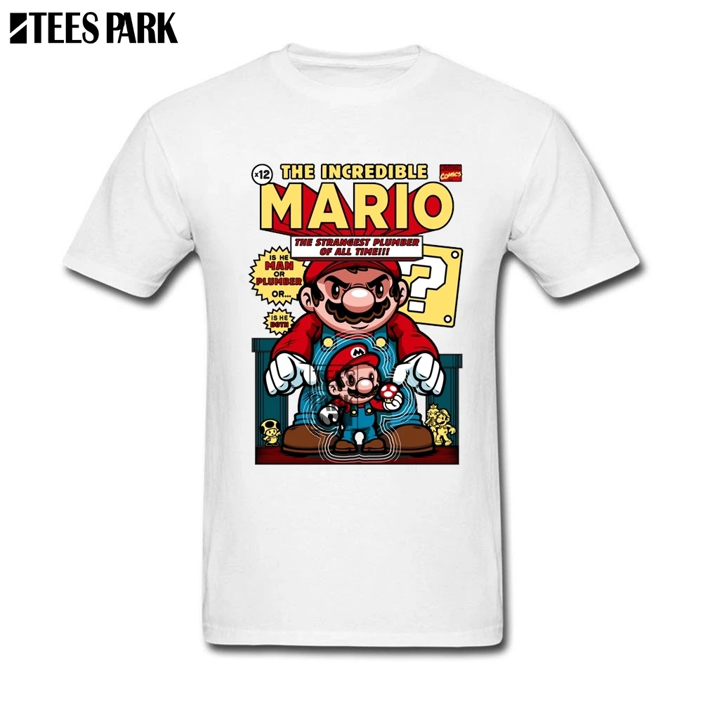 Мужские красивые футболки Марио Бро Slim Fit для взрослых аниме мультфильм оптом