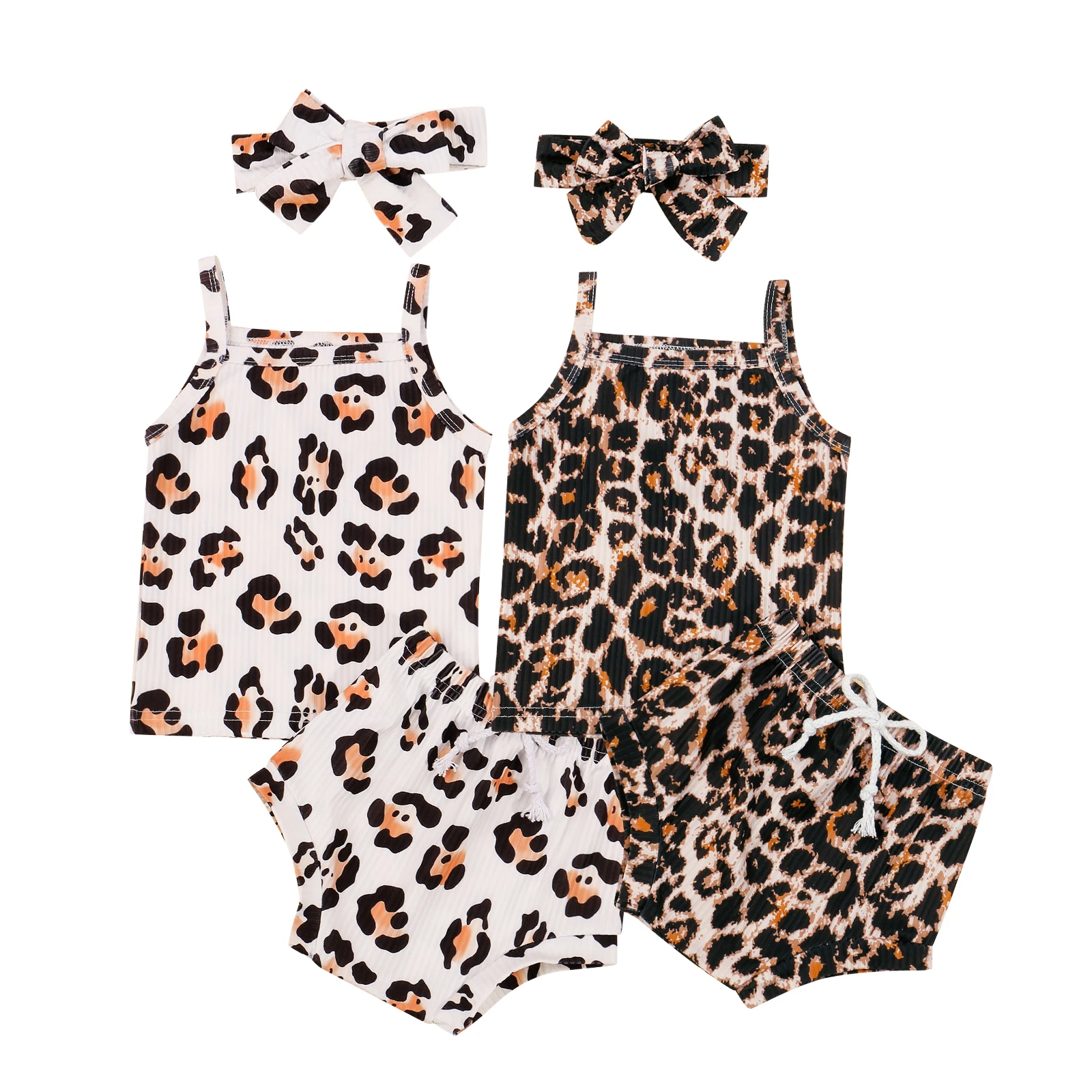 

3 шт., жилет, шорты и повязка на голову для девочек 0-18 месяцев