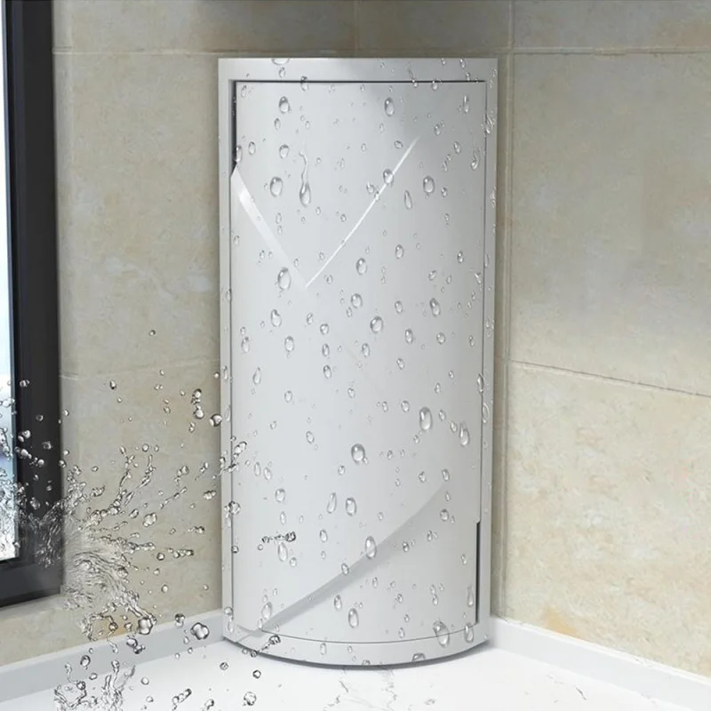 bathroom corner storage 360 degree rotating wall mounted shelf shampoo cosmetics kitchen household bathroom storage accessories free global shipping