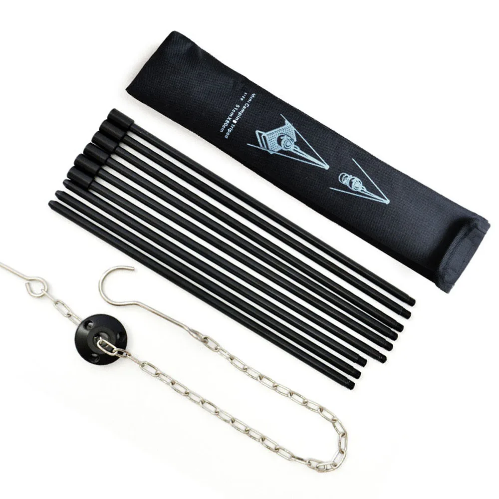 

Outdoor BBQ Bracket Folding Tripod Bracket Stove Holder Camping Hiking BBQ Barbecue Grill Stove Accessories