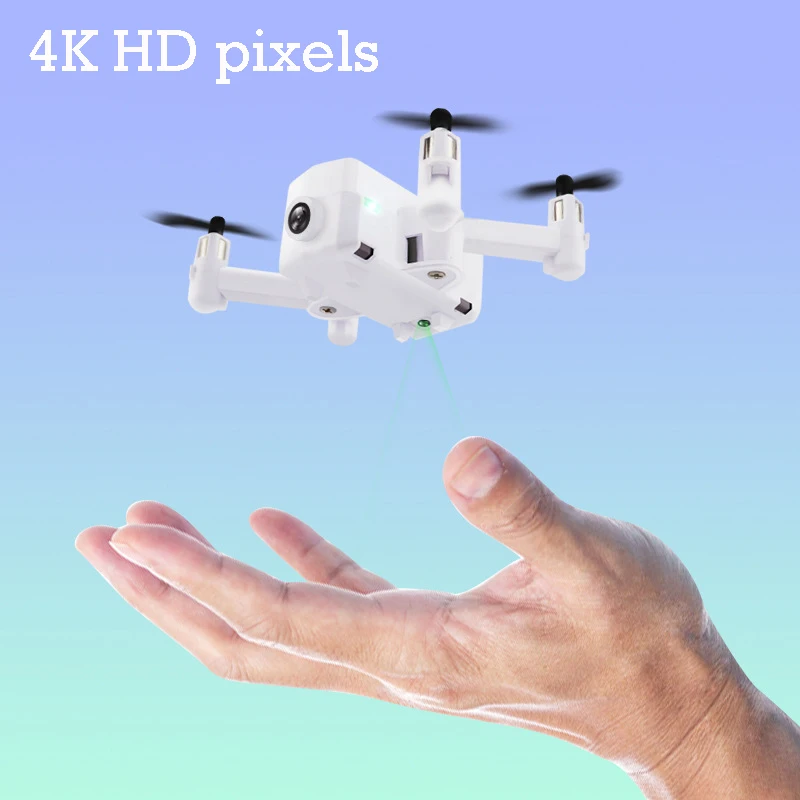Мини Карманный Дрон с HD 4K FVP wifi камера Дрон RC Квадрокоптер широкий угол Безголовый оптический поток режим удержания высоты Дрон