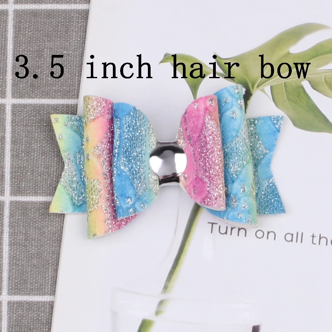 3.5 inch-5 1 шт. заколки для девочек, заколки с единорогом бабочка для волос с блеском, заколки 3 дюйма, радужные заколки для волос, Детские блестящие заколки для волос, Детские милые головные уборы - Цвет: 3.5 inch-5