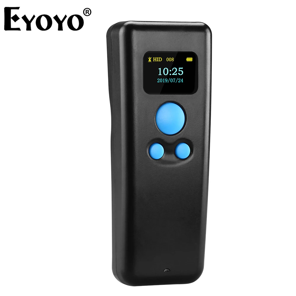 Eyoyo BT55 портативный 1d высокоскоростной Ручной bluetooth Штрих Код QR код 3 в 1 сканер