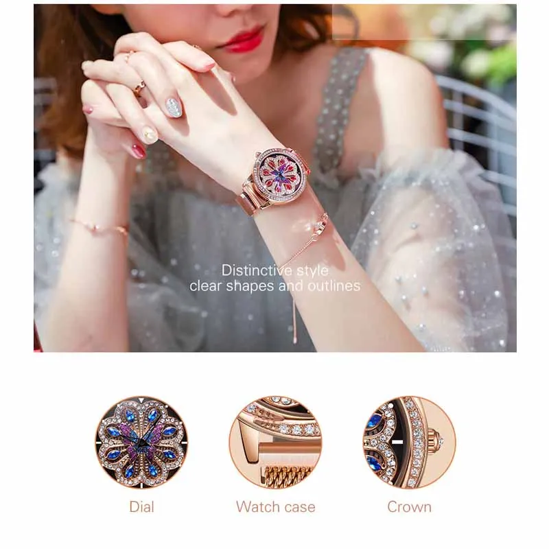 NAKZEN Top Brand Fashion Watch Women Luxury Quartz Wrist Watches Stainless Steel Clock Life Waterproof Montre Femme Reloj Mujer enlarge