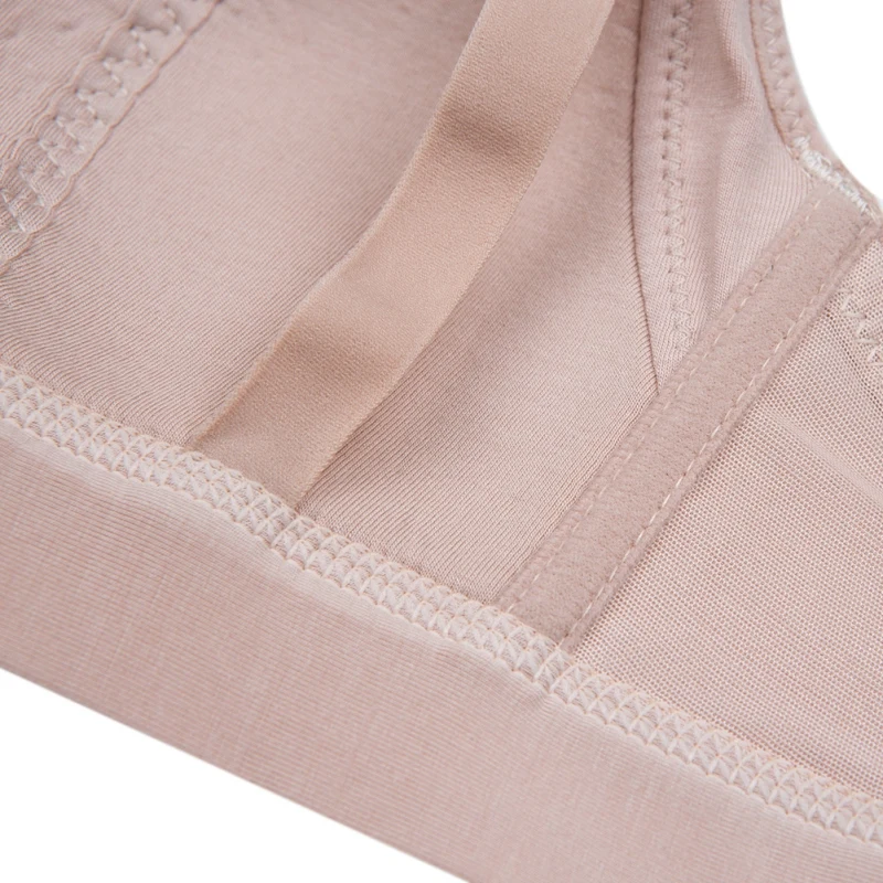 

New Arrival Women Seamless Nursing Bras Breathable Latex Cotton Adjustable Comfortable V-neck Bras