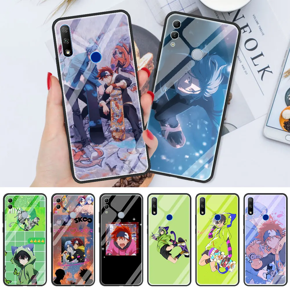 

SK8 The Infinity Anime Luxury Phone Soft Edge Case for Honor 8X 9X 20 10 Lite 20 30 Pro Plus Tempered Glass Shell Coque Funda