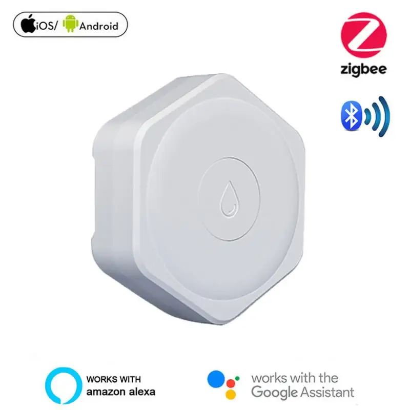 

Tuya Wifi/BT Water Leakage Sensor Tank Full Water Detector Flood Alert Overflow Security Alarm System Tuya APP control