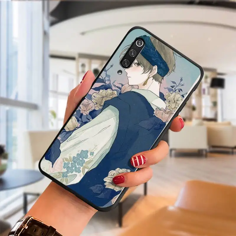 

INS Kawaii Japanese Anime illustration Girl Phone Case For Xiaomi F1 mi10lite 5 8se pro note2 3 6 8 9t a2lite Cover Fundas Coque