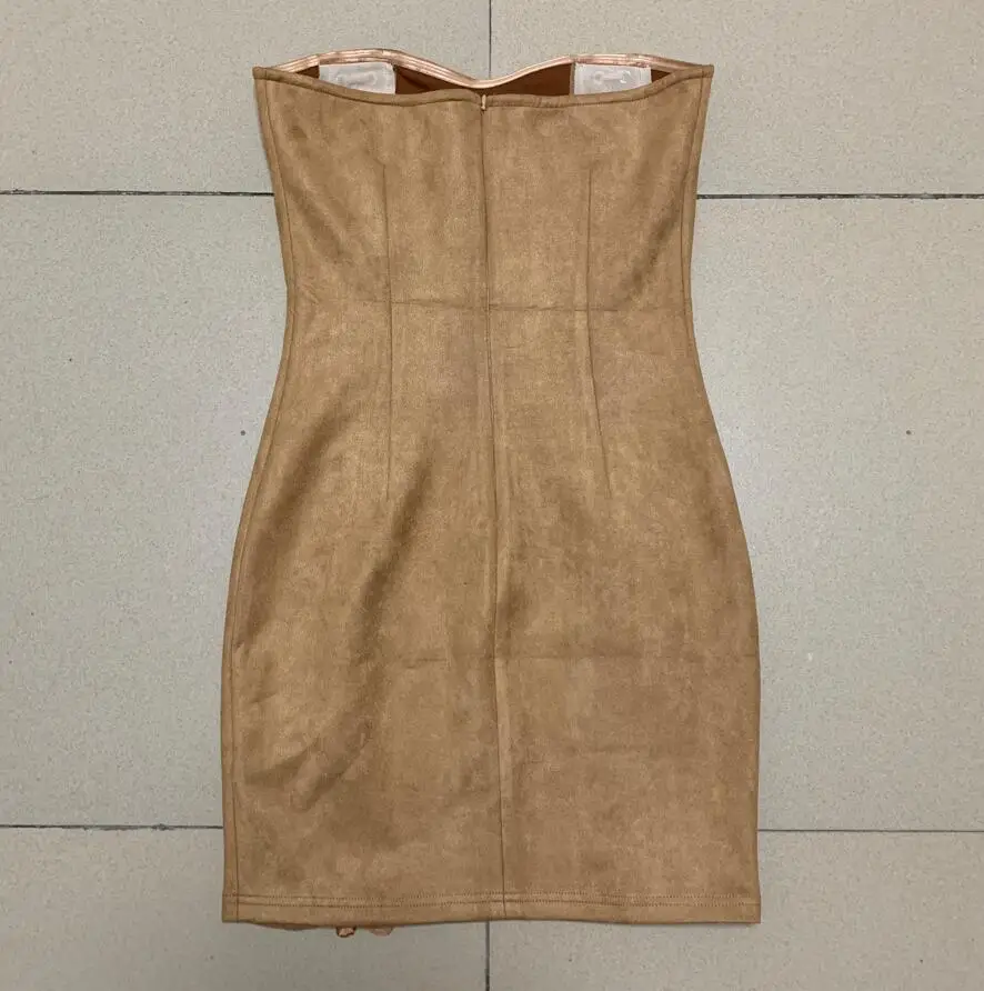

Simly Tara 2020 Fashion Summer Women Sexy Strapless Sleeveless Lacing Bodycon Bandage Dress Vestidos Elegant Female Club Dresses