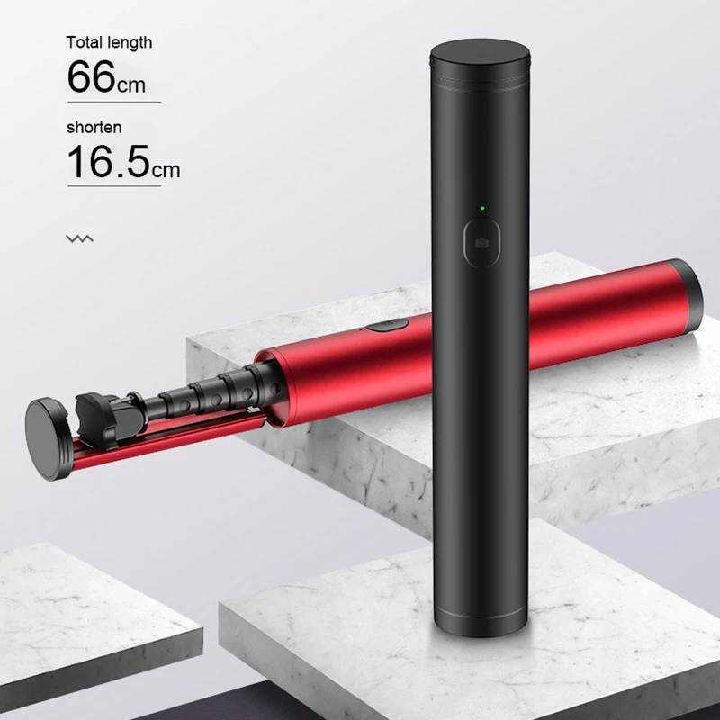 Lntegrated хранение Bluetooth мини селфи палка Скрытая телескопическая штанга телефон