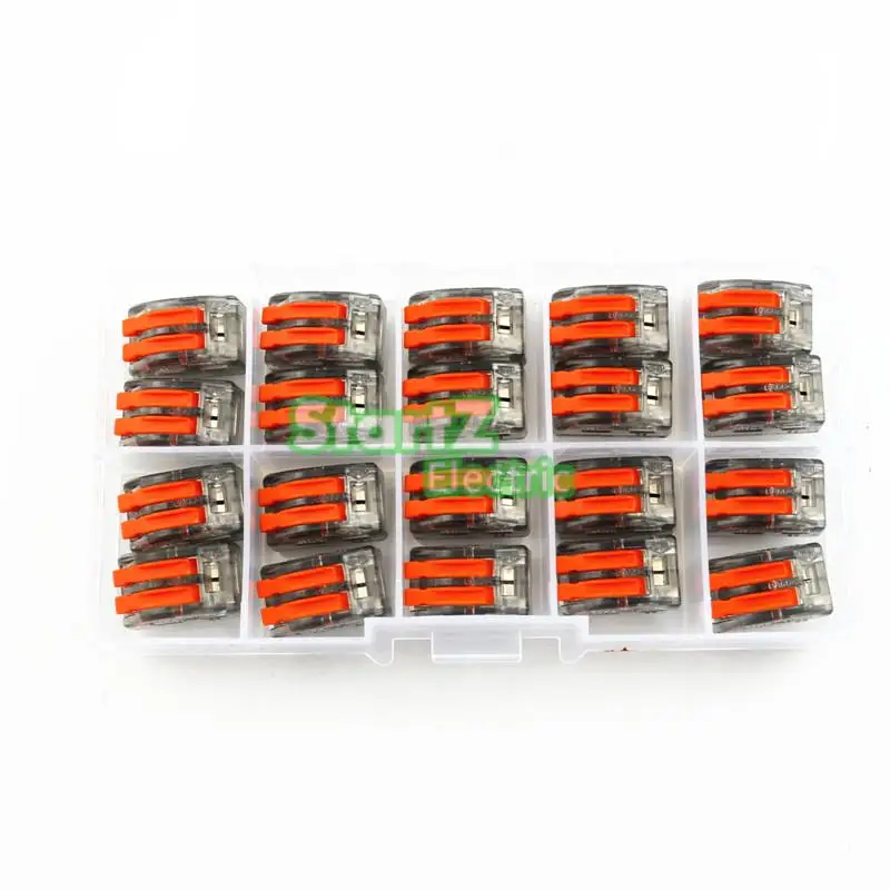 20 шт прозрачный провод разъем цепи 2 pole клеммной колодки 400V 32A | Обустройство дома