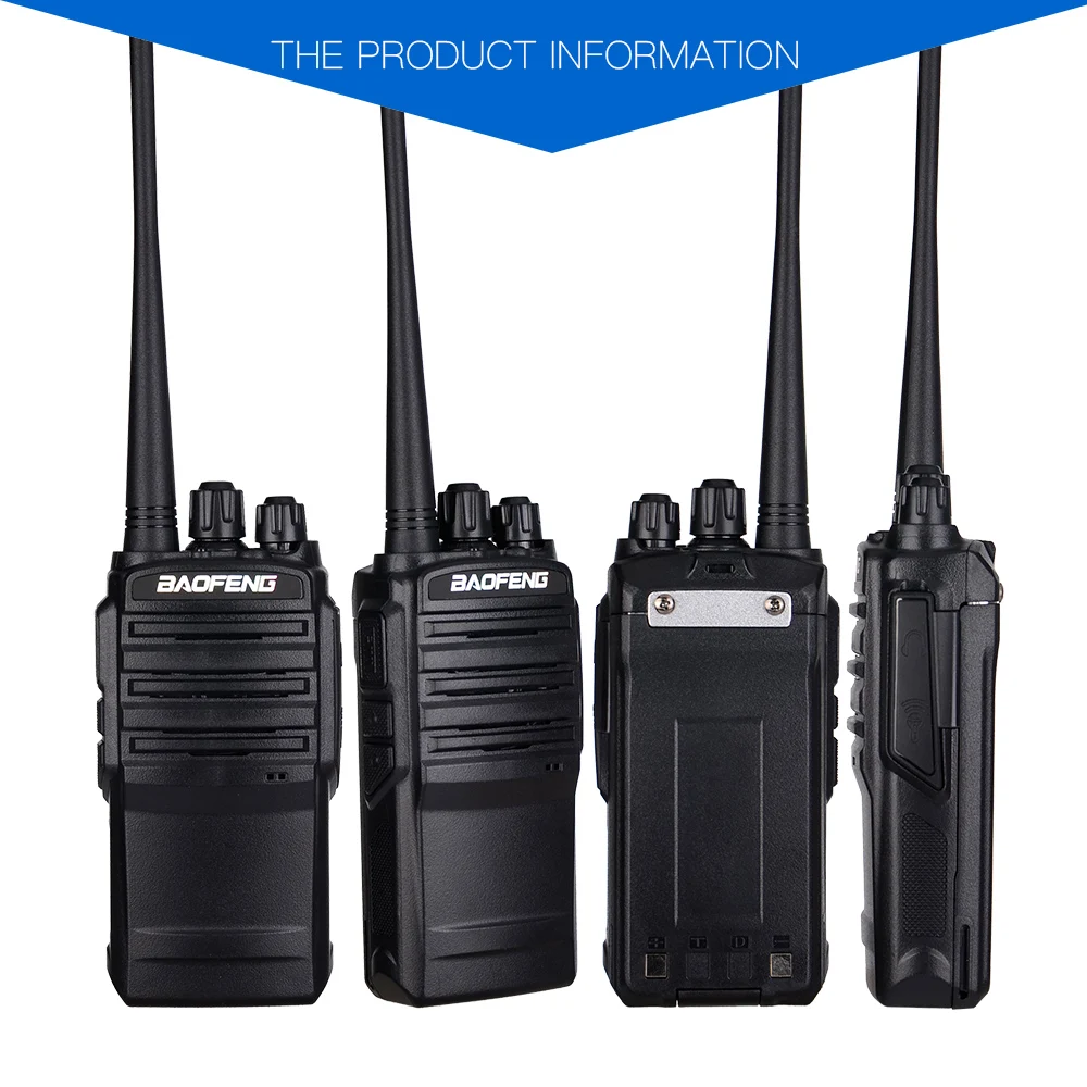 

Baofeng UV62 Portable Walkie Talkie PTT 5W 16CH FM Radio UV-62 Mic Two Way Radio with Flashlight Communicator Transceiver