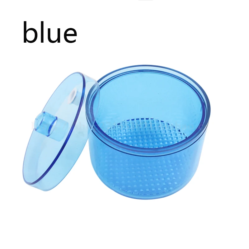 Круглая коробка для дезинфекции ногтей 4 цвета пластиковый чехол|Комплекты и