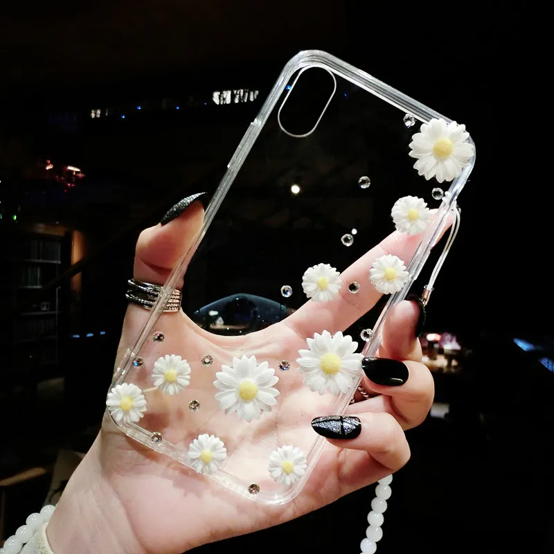 XSMYiss Роскошные DIY Алмазные цветы шикарные чехлы со стразами для Xiaomi mi 5s 6 8 Lite 9 SE 5X 6X