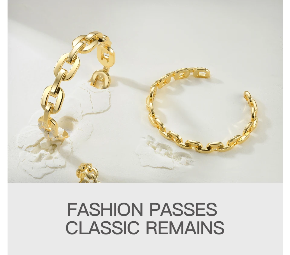 Enfashion, чистая форма, средняя цепочка, браслеты-манжеты и браслеты для женщин, золотой цвет, модные ювелирные изделия, Pulseiras BF182033