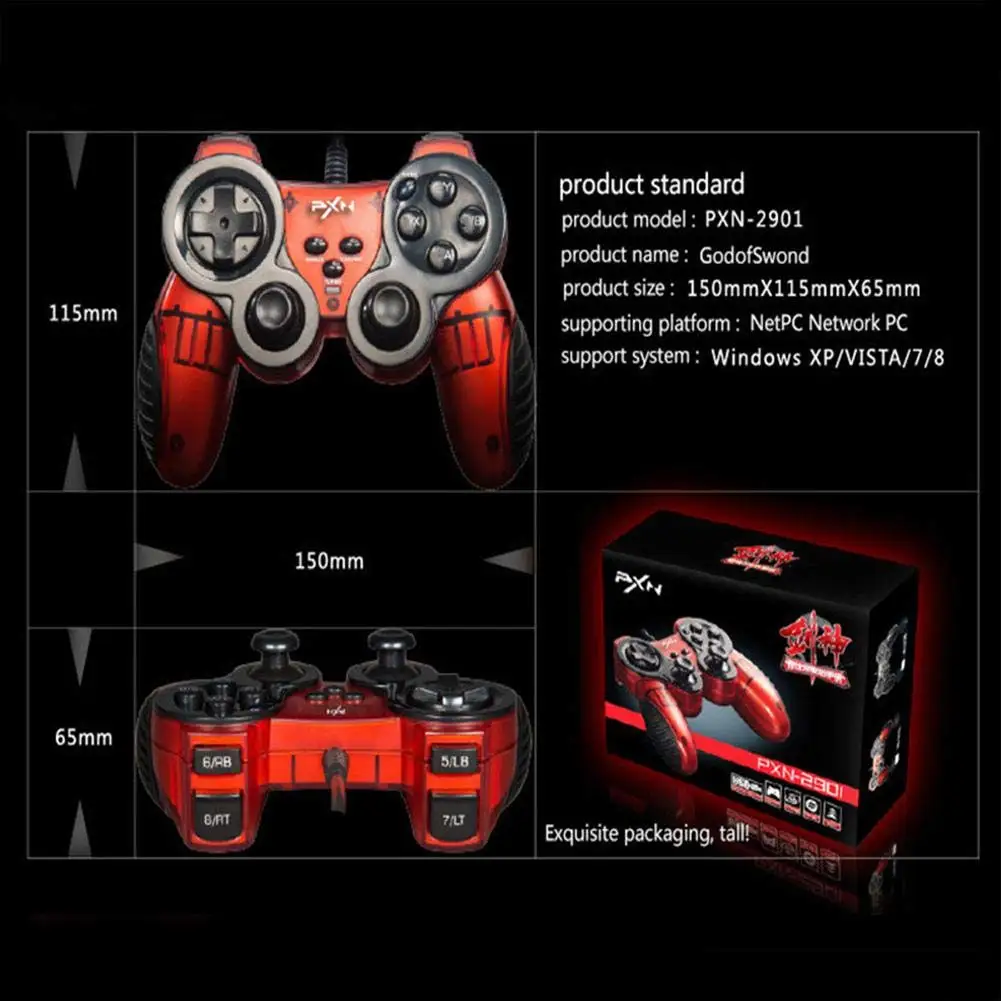 Игровой контроллер Nintendo Switch геймпад PXN проводное соединение функция Turbo джойстик