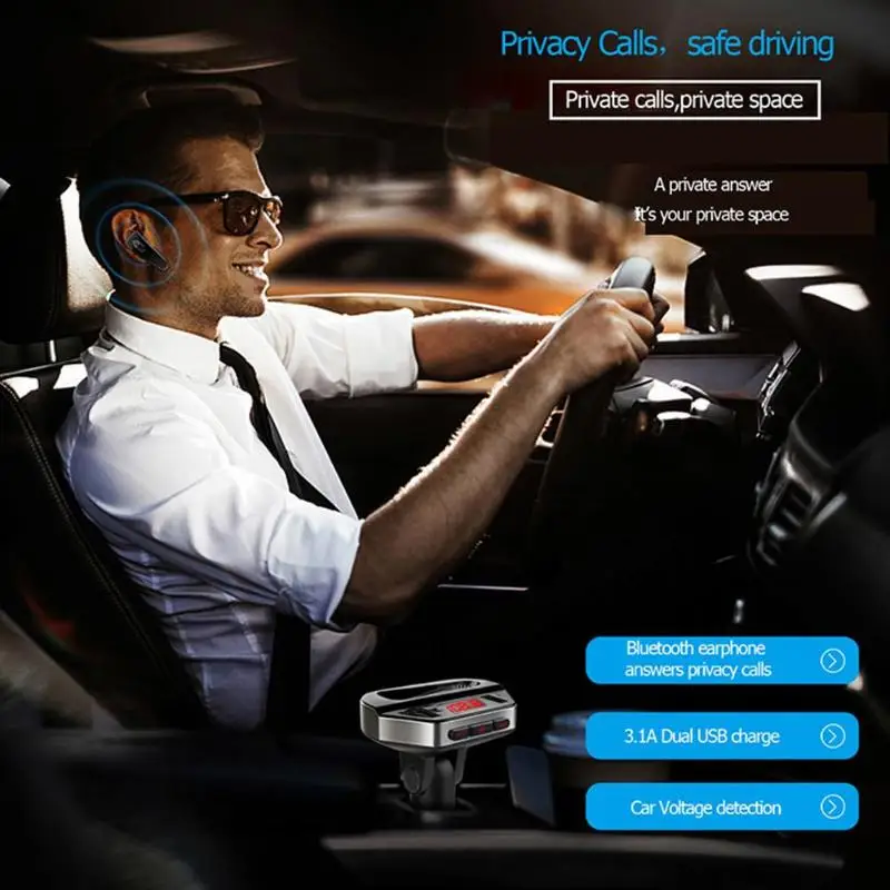 Горячая продажа Автомобильное зарядное устройство fm-передатчик Bluetooth двойной USB