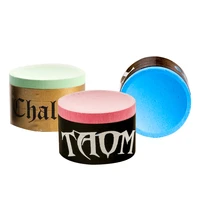 original taom chalk round blue green pink colors billiard chalk pool chalk snooker chalk billiard accessories