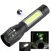 mini led flashlight ultra bright torch l2v6 camping light 5 switch mode waterproof zoomable bicycle light use 18650 battery