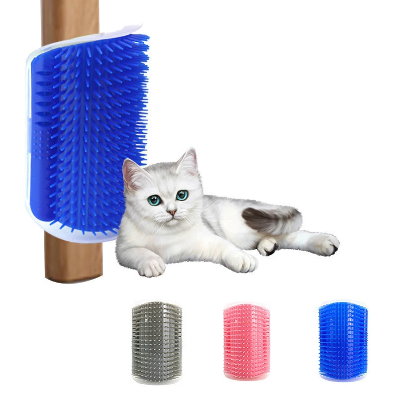 Принадлежности для кошек Массажер угловая Массажная щетка пластиковая