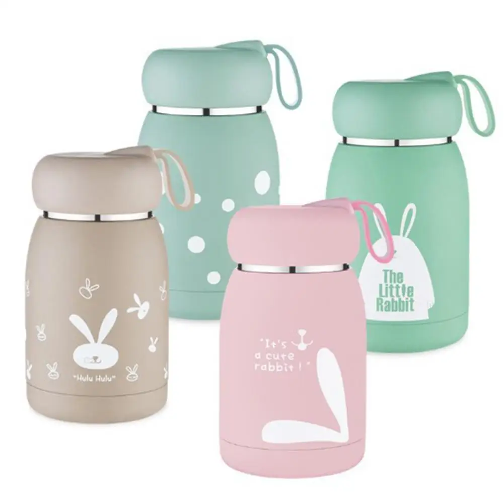 Портативная вакуумная кружка из нержавеющей стали с милым кроликом для детей